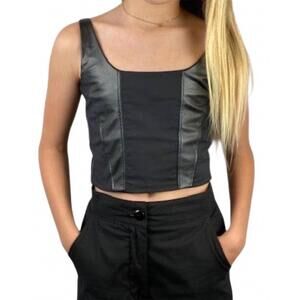 NEW IF SO girl's corset top in black